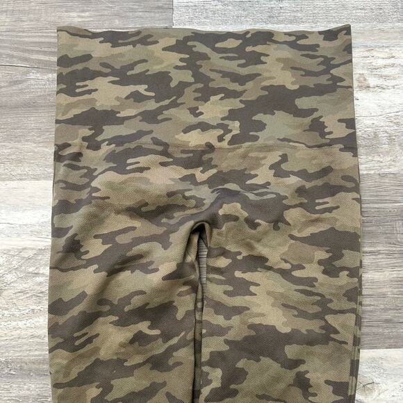 Spanx Look At Me Now Camouflage Womens L Control Top Seamless Camo Yoga Leggings - Picture 3 of 10